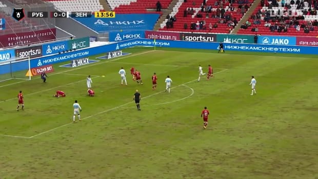 Zenit bows to Rubin at stoppage time 